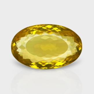 Lemon Quartz 18x30mm Faceted Oval AAA Grade Loose Gemstone - 159719