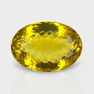 Lemon Quartz 26x19mm Faceted Oval AAA Grade Loose Gemstone - 159701