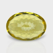 Lemon Quartz 32x23mm Faceted Oval AAA Grade Loose Gemstone - 159702