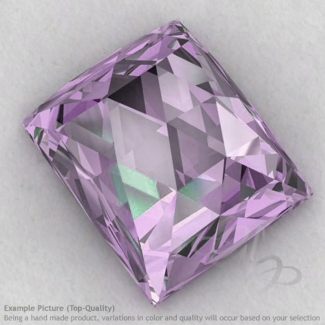 Pink Amethyst Baguette Shape Calibrated Cabochons