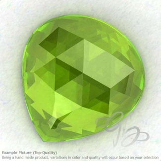 Peridot Heart Shape Calibrated Cabochons