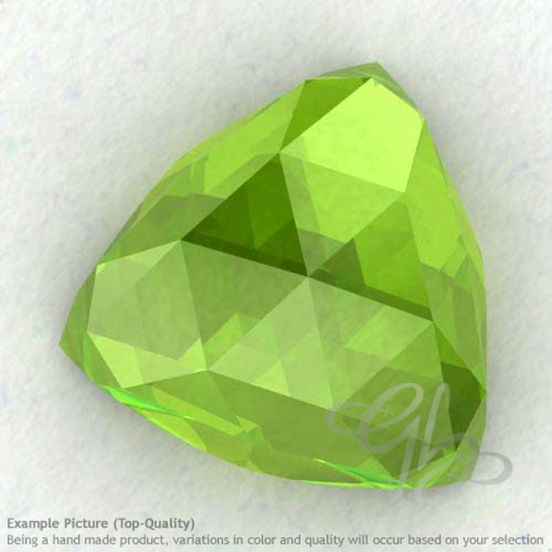 Peridot Trillion Shape Calibrated Cabochons