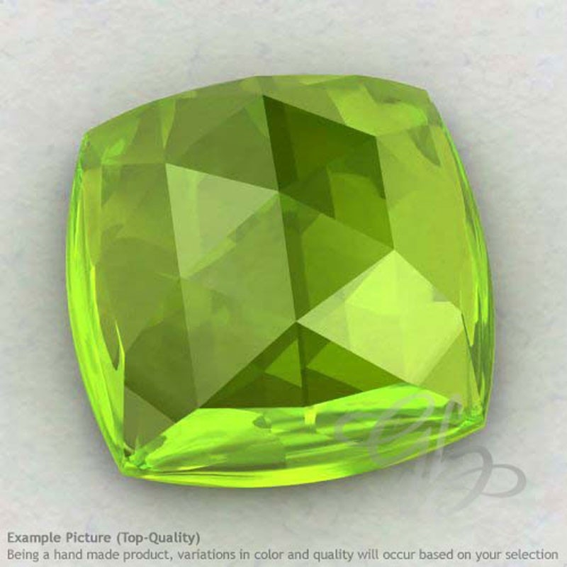 Peridot Square Cushion Shape Calibrated Cabochons