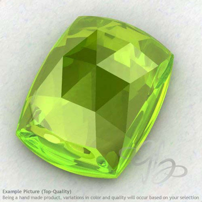Peridot Cushion Shape Calibrated Cabochons