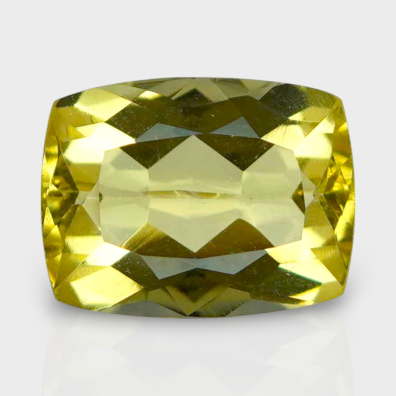 Yellow Beryl 10x8mm Faceted Cushion AAA Grade Loose Gemstone - 142709