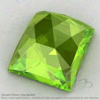 Peridot Baguette Shape Calibrated Cabochons