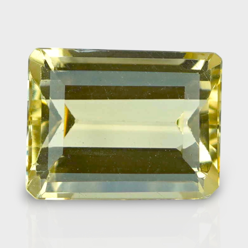 Yellow Beryl 11.5x9mm Step Cut Octagon AAA Grade Loose Gemstone - 142719