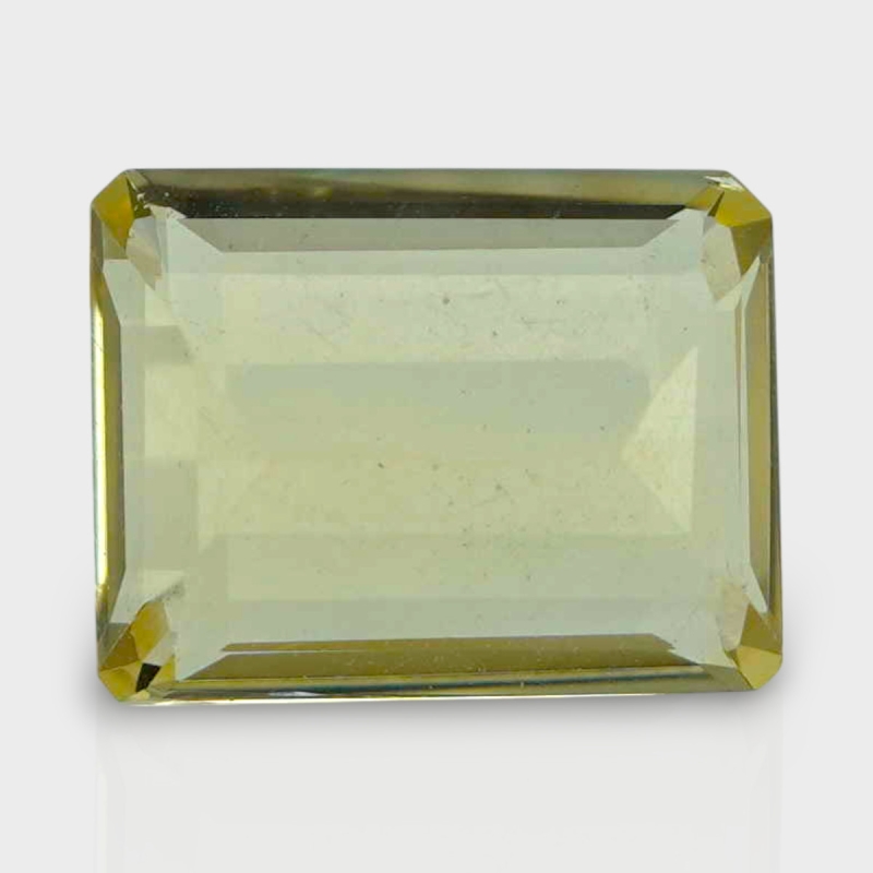 Yellow Beryl 11.5x9mm Step Cut Octagon AAA Grade Loose Gemstone - 142719