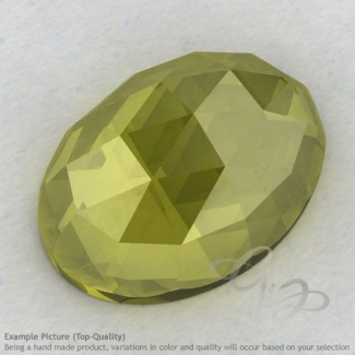 Olive Quartz Oval Shape Calibrated Cabochons