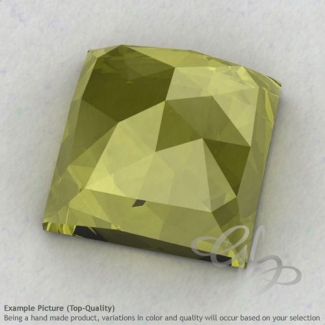 Olive Quartz Square Shape Calibrated Cabochons