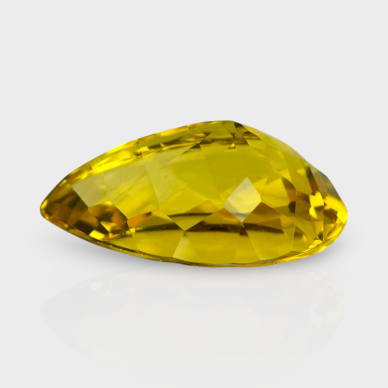 Yellow Beryl 14x9.5mm Faceted Pear AAA Grade Loose Gemstone - 142765