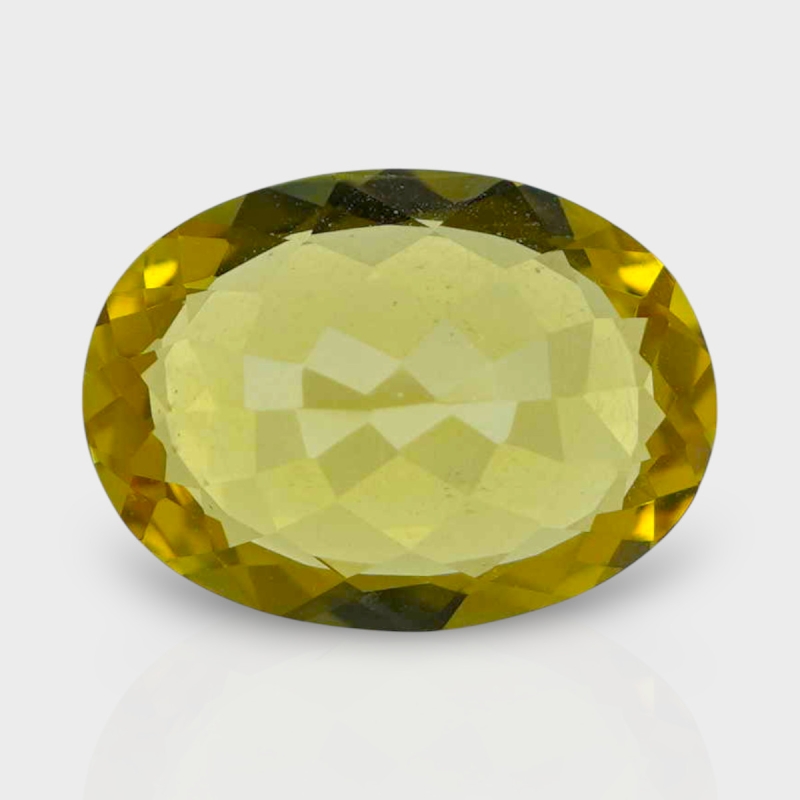 Yellow Beryl 13x9.5mm Faceted Oval AAA Grade Loose Gemstone - 142773