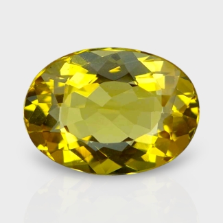 Yellow Beryl 13x9.5mm Faceted Oval AAA Grade Loose Gemstone - 142773