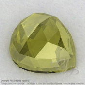 Olive Quartz Heart Shape Calibrated Cabochons