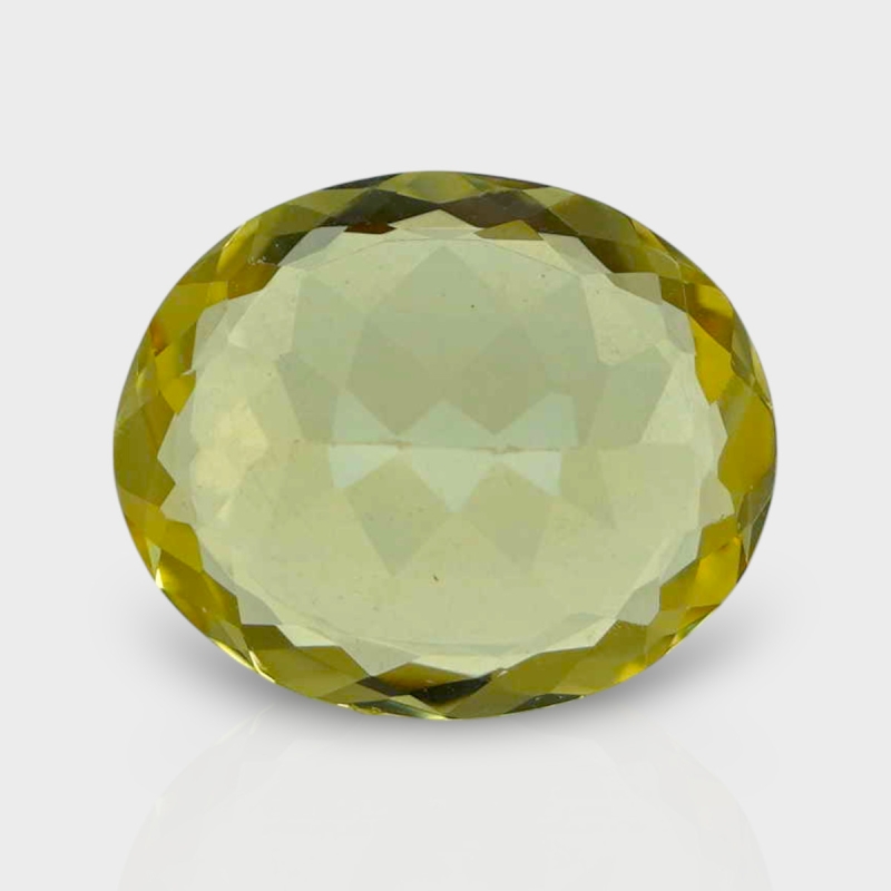 Yellow Beryl 12x10mm Faceted Oval AAA Grade Loose Gemstone - 142776
