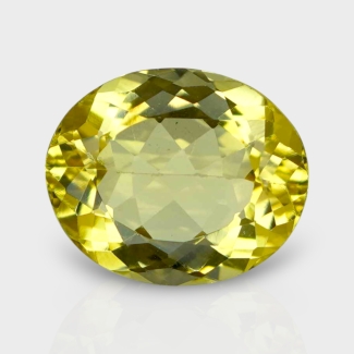 Yellow Beryl 12x10mm Faceted Oval AAA Grade Loose Gemstone - 142776