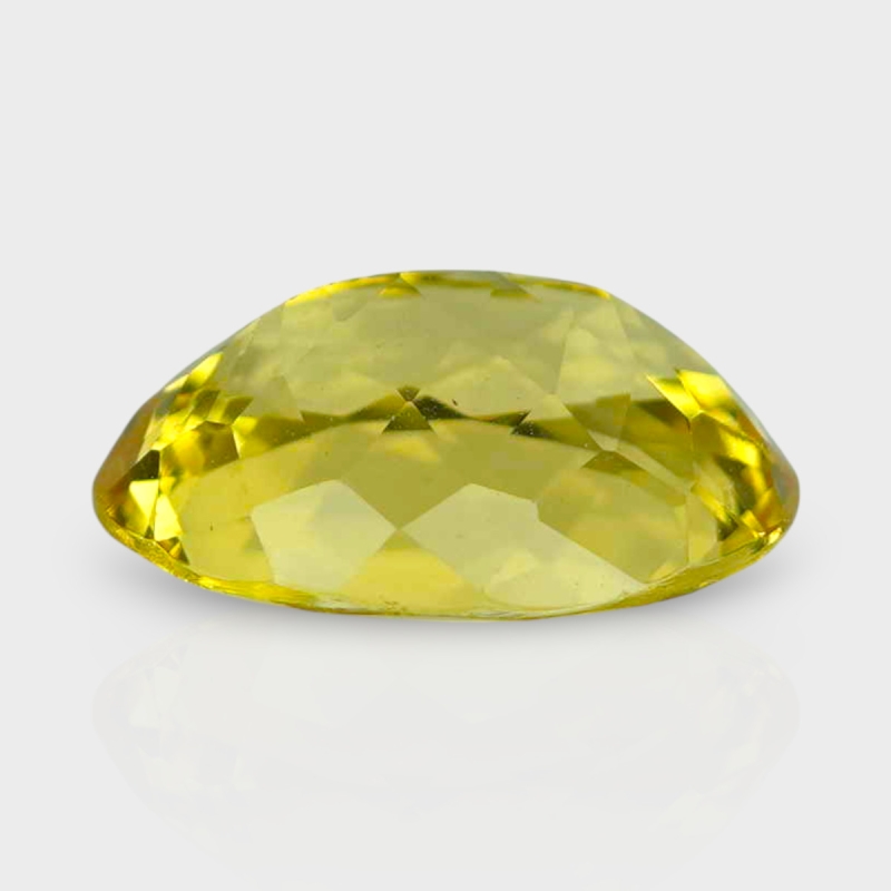 Yellow Beryl 12x10mm Faceted Oval AAA Grade Loose Gemstone - 142776