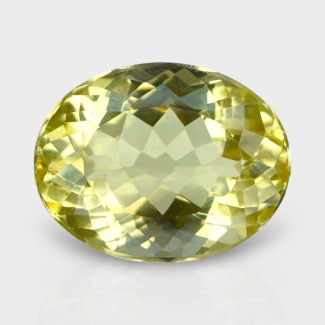 Yellow Beryl 12.5x10mm Faceted Oval AAA Grade Loose Gemstone - 142781