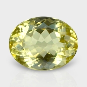Yellow Beryl 12.5x10mm Faceted Oval AAA Grade Loose Gemstone - 142781