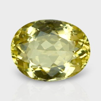 Yellow Beryl 12x9.5mm Faceted Oval AAA Grade Loose Gemstone - 142782