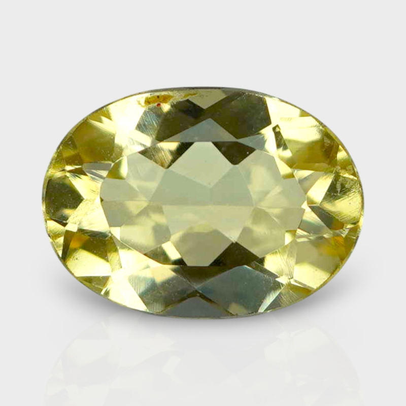 Yellow Beryl 11.5x8.5mm Faceted Oval AA+ Grade Loose Gemstone - 142786