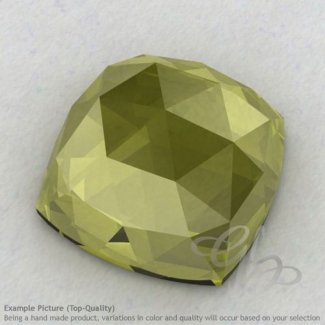 Olive Quartz Square Cushion Shape Calibrated Cabochons