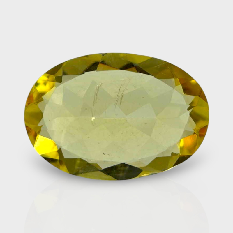 Yellow Beryl 13x9mm Faceted Oval AA+ Grade Loose Gemstone - 142789