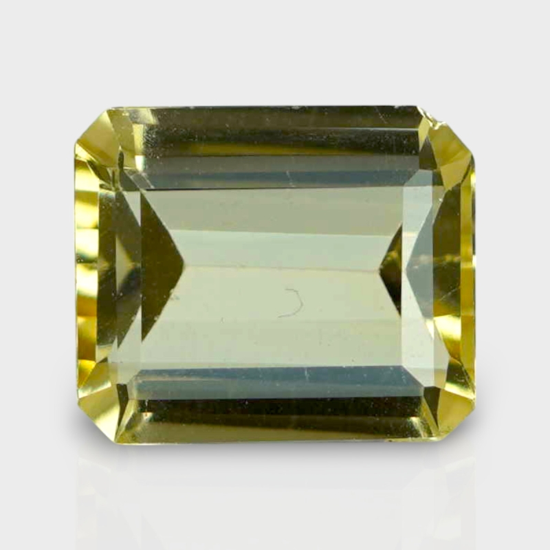 Yellow Beryl 10.5x9mm Step Cut Octagon AAA Grade Loose Gemstone - 154047