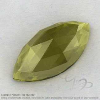 Olive Quartz Marquise Shape Calibrated Cabochons