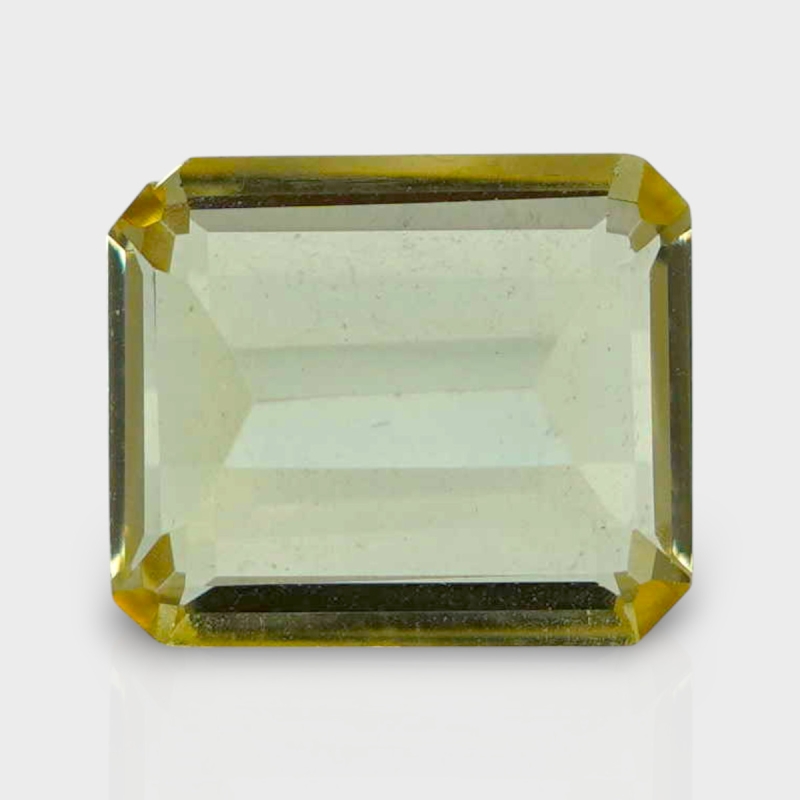 Yellow Beryl 10.5x9mm Step Cut Octagon AAA Grade Loose Gemstone - 154047