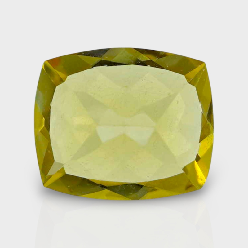Yellow Beryl 10.5x9mm Faceted Cushion AAA Grade Loose Gemstone - 154065