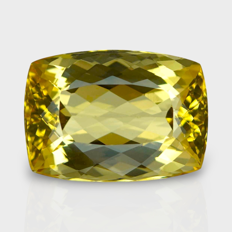 Yellow Beryl 18x13mm Faceted Cushion AAA Grade Loose Gemstone - 158240