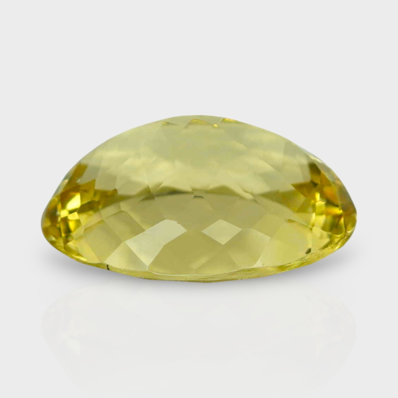 Yellow Beryl 16x13mm Faceted Oval AAA Grade Loose Gemstone - 158242