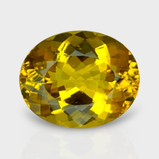 Yellow Beryl 17x14mm Faceted Oval AAA Grade Loose Gemstone - 158244