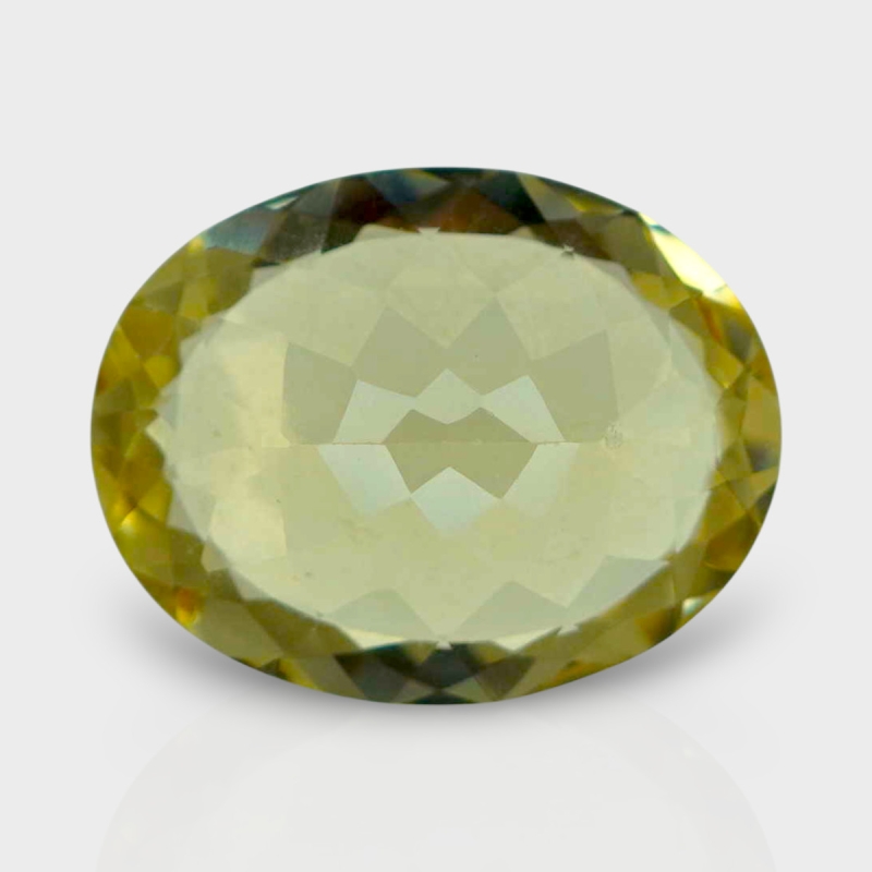 Yellow Beryl 16.5x13mm Faceted Oval AAA Grade Loose Gemstone - 158246