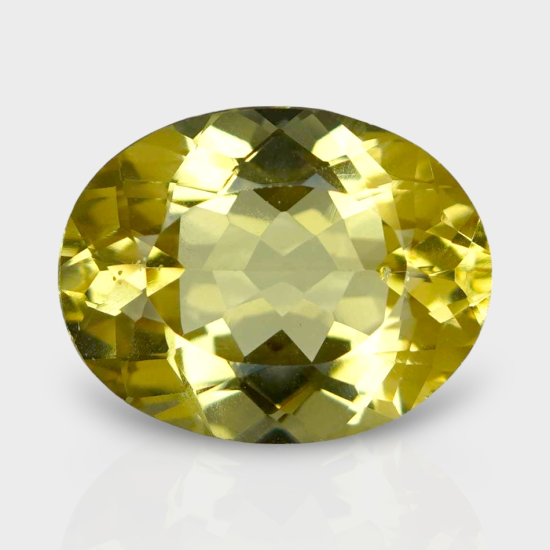 Yellow Beryl 16.5x13mm Faceted Oval AAA Grade Loose Gemstone - 158246