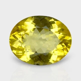 Yellow Beryl 14x11mm Faceted Oval AAA Grade Loose Gemstone - 158251