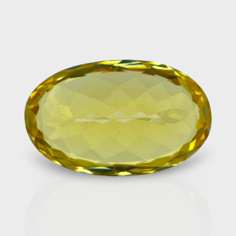Yellow Beryl 16x10mm Faceted Oval AAA Grade Loose Gemstone - 158252