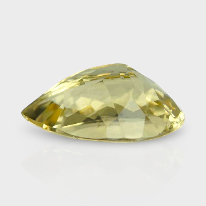 Yellow Beryl 16x11.5mm Faceted Pear AA+ Grade Loose Gemstone - 158253