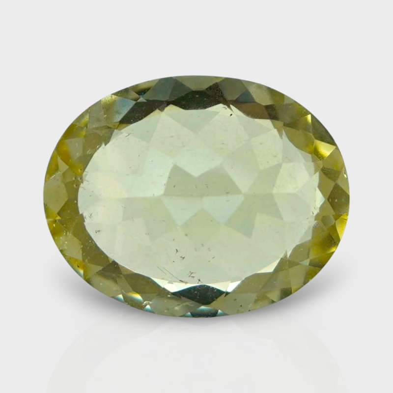 Yellow Beryl 15x12mm Faceted Oval AA+ Grade Loose Gemstone - 158258