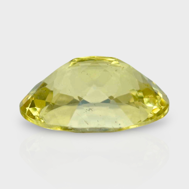 Yellow Beryl 15x12mm Faceted Oval AA+ Grade Loose Gemstone - 158258