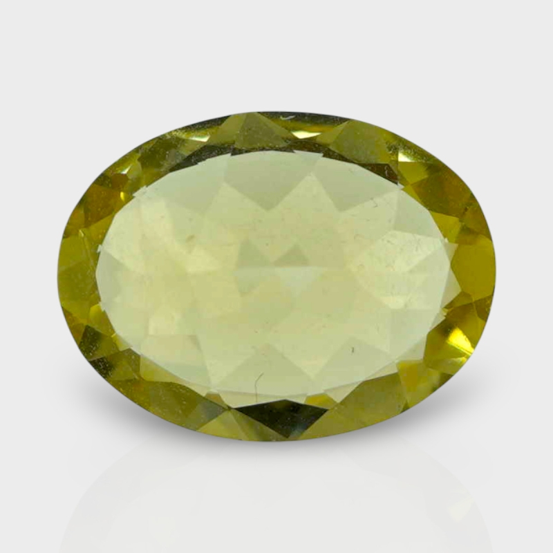 Yellow Beryl 12.5x9.5mm Faceted Oval AAA Grade Loose Gemstone - 159140