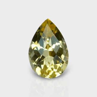 Yellow Beryl 11.5x8mm Checkerboard Pear AAA Grade Loose Gemstone - 160337
