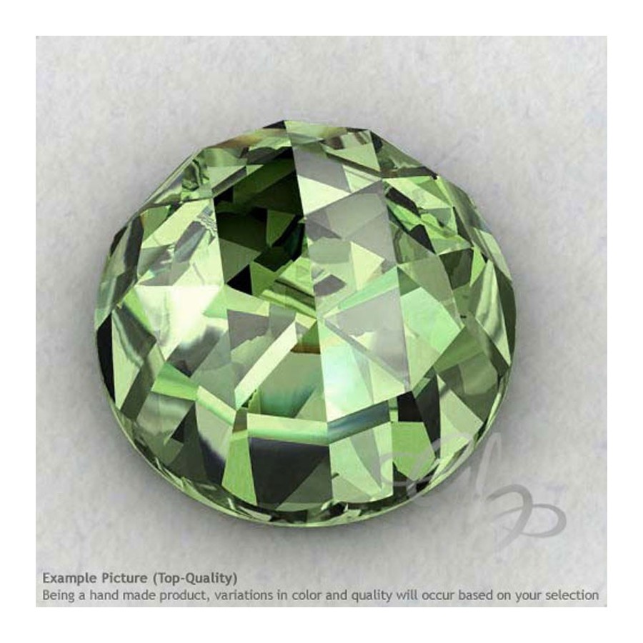 Natural Green Amethyst Cabochon Round Loose Calibrated Gemstone 