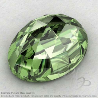 Green Amethyst Oval Shape Calibrated Cabochons