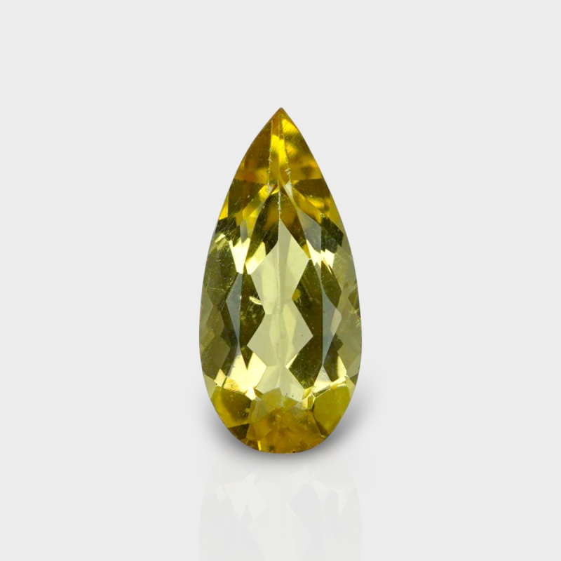Yellow Beryl 15x7mm Faceted Pear AAA Grade Loose Gemstone - 142734