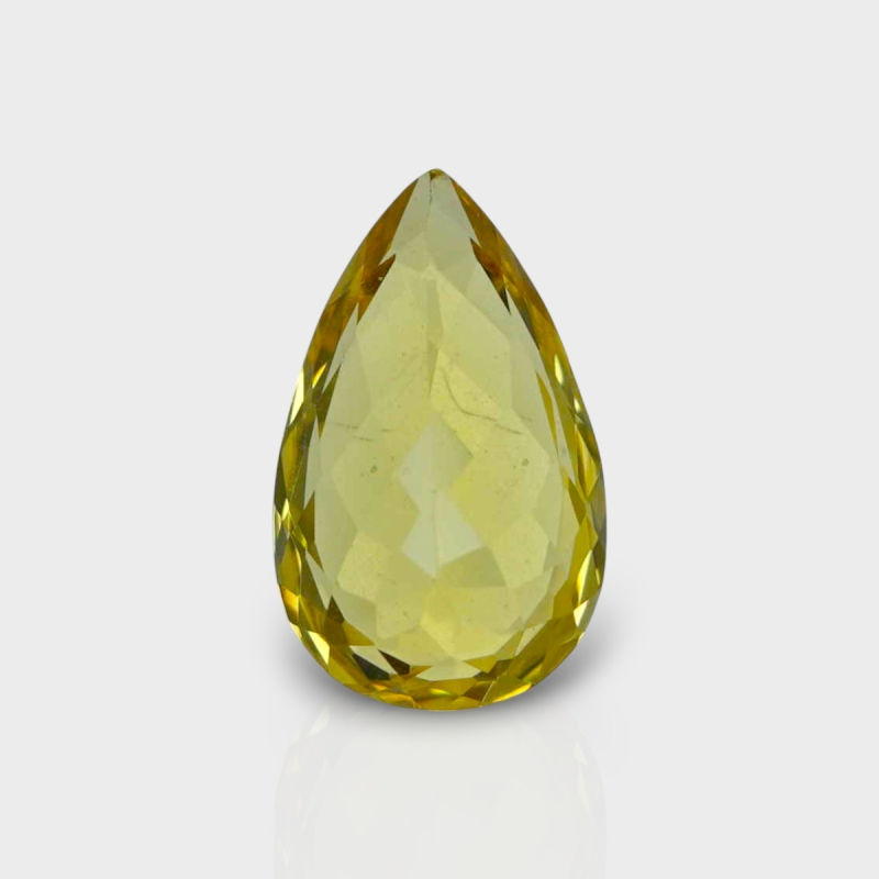 Yellow Beryl 13x8mm Faceted Pear AAA Grade Loose Gemstone - 142738