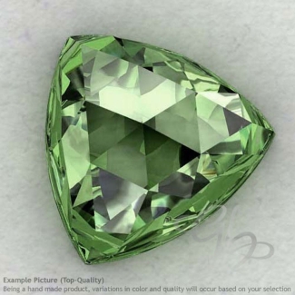 Green Amethyst Trillion Shape Calibrated Cabochons
