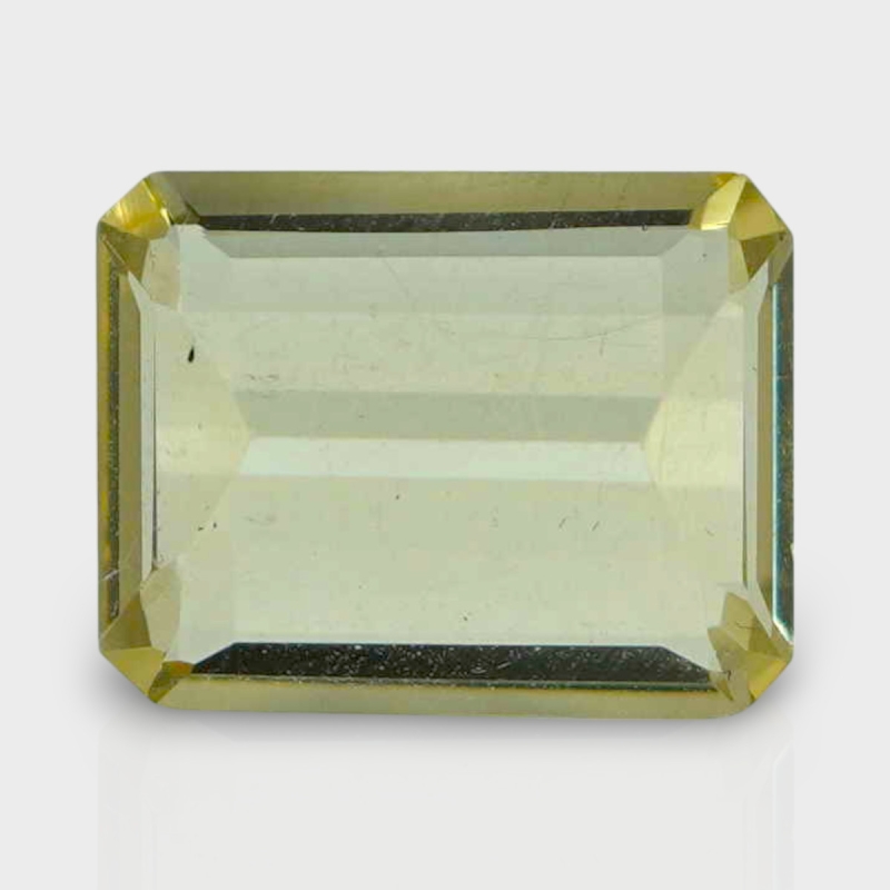 Yellow Beryl 10.5X8.5mm Step Cut Octagon AAA Grade Loose Gemstone - 154048