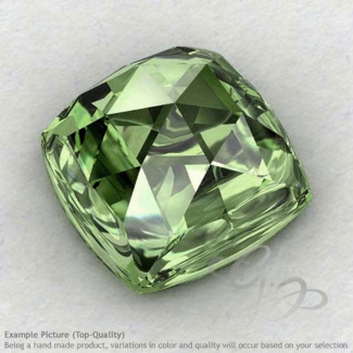Green Amethyst Square Cushion Shape Calibrated Cabochons